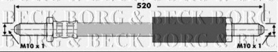 BORG & BECK bbh6156 -  Тормозной шланг